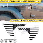 Matte Black Fender Vent American Flag Decals For Jeep Wrangler Jlu 2018-UP New. Price: $16.59.