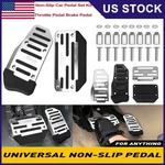 2 Pcs Aluminium Alloy Brake Cover Pad Foot Treadle Pedal Silver For At Small Car New. Price: $12.99.