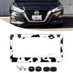 Cute Cow Metal Car Front Bumper License Plate Covers Protector Kit Anti-scratch New. Price: $13.89.