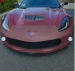 Nose C7 Corvette Grand Sport Long Beach Red W/ Matching Side Mirror Covers Used. Price: $580.00.