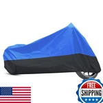 Uxcell Xl 190T Motorcycle Cover Blue/black Uv Water Resistant 96" New. Price: $30.76.