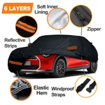 6 Layer Car Cover & Zip Custom For 2002-2024 Mini Cooper 100% Waterproof Outdoor New. Price: $62.99.