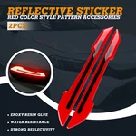 Red Reflective Rearview Mirror Night Visibility Warning Stickers For Cars 6.1" New. Price: $7.99.