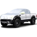 Konnfeir Half Car Cover With Pickup (crew Cab) Length 125'' To 142'', Silver New. Price: $69.30.