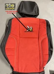 Black Red Leather & Suede Seat Covers For 15-23 Dodge Challenger 1320 Logo New. Price: $1550.00.