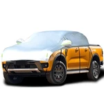 Guuffe Half Car Cover For Sunshade Pickup -crew Cab, Silver New. Price: $59.08.