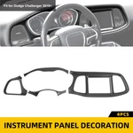 Matte Black Inner Center Console Dash Gauges Cover For Dodge Challenger 2015+ New. Price: $47.99.