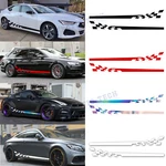 Side Skirt Lower Stripes Sporty Race Style Checkered Pattern Stickers 78.7 Inch New. Price: $15.93.