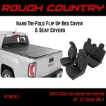 Rough Country Tri-fold & Seat Covers For Colorado Canyon W/ 60" Beds New. Price: $1049.90.