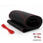 Autoxbert Sports Style Hand Sew Steering Wheel Cover Microfiber Leather Car Red New. Price: $21.05.