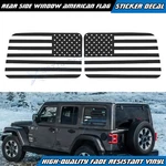 2PCS Rear Side Window American Flag Decal For Jeep Wrangler Jlu 2018+ 4-DOOR New. Price: $28.79.