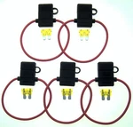 5PACK 12GAUGE Inline Atc Fuse HOLDER+20AMP With Cover New Car Truck Install. Price: $8.99.