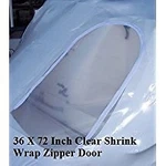 36 X 72 Clear Shrink Wrap Door Zipper Access New. Price: $20.95.