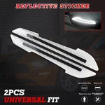 White Reflective Side Mirror Cap Glowing The Dark Warning Decals For Cars 2X New. Price: $7.95.