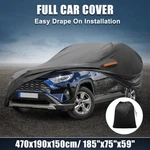 Waterproof Aluminum Film Car Cover For Toyota RAV4 12-22 With Zipper Black New. Price: $58.06.