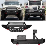 Front & Rear Bumper Fits 2007-2014 Toyota Fj Cruiser Steel New With Tire Carrier. Price: $649.00.