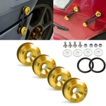 4X Gold Jdm Quick Release Fasteners For Car Bumpers Trunk Fender Hatch Lids Kit New. Price: $9.99.