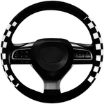 Autoxbert Fluffy Car Steering Wheel Covers Universal 38CM, Black&white New. Price: $17.84.
