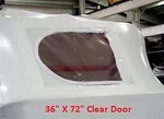 36 X 72 Clear Shrink Wrap Door Zipper Access New. Price: $20.95.