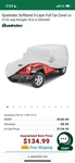 Quadratec Softbond 5-LAYER Full Car Cover For 07-24 Jeep Wrangler New. Price: $50.00.