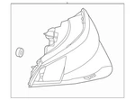 Genuine Mercedes-benz Rear Lamp Combination 223-906-23-00 New. Price: $351.08.