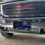Distressed American Flag Auto Front License Plate W/screws Universal Blue Line New. Price: $11.95.