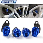 4X Blue Grenade Tire Valve Cap Stem Cover For Car, Truck Universal Fitting New. Price: $8.98.