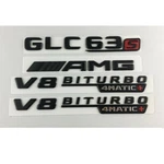 Matte Black Emblems Badges For Mercedes X253 GLC63S Amg V8 Biturbo 4MATIC+ New. Price: $38.95.