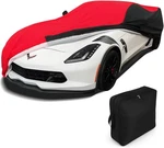 C7 Corvette Car Cover, 2014-2019 Stingray Z51 Z06 Grand Sport Red/black Uv Rain New. Price: $328.76.