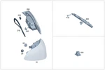 Genuine Mercedes-benz Rear Lamp Combination 254-906-55-02 New. Price: $242.31.