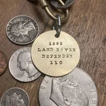 1992 Land Rover Defender 110 Brass Key Fob New. Price: $18.95.