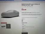 Covercraft 5 Layer Softback All Climate Gray 911 991- New In Box.. Price: $160.00.
