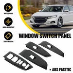 4X For Honda Accord 2018-2022 Carbon Fiber Look Inner Window Switch Panel Covers New. Price: $25.99.