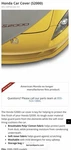 2000-2009 Honda S2000 Oem Genuine Car Cover 08P341S2A-101 Rare Obsolete Used. Price: $599.00.
