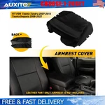 Black Leather Center Console Armrest Cover For Toyota Tundra 07-13 Sequoia 1-10X New. Price: $287.99.