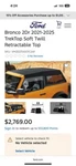 New In Box 2021-2025 Ford Bronco Oem Soft Top 2-DOOR VM2DZ-54501C24-F. Price: $2000.00.