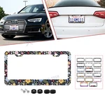 Metal Car Front Bumper License Plate Covers Set Protector Screw Kit Anti-scratch New. Price: $13.89.