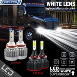 White Led Headlight Kit For Kenworth T680 T880 2013-2019 High Beam Low Bulb New. Price: $42.99.