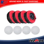 Tyre Cases Bags W/ Handheld Dust Cover New 4PCS For Red 420D Black 600D. Price: $28.52.
