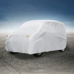 12.1X5.7X5.2FT Universal Car Cover Outdoor Dustproof Waterproof Silver Tone New. Price: $79.13.