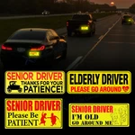 2/4PCS Highly Reflective Magnet Car Safety Caution Sign For Elder Driver Movable New. Price: $12.95.