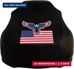 Qui-lo Patriot American Flag Car Covers Black Stretch Satin Spandex Indoor New. Price: $141.91.