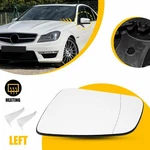Driver Side Mirror Glass With Heated For Mercedes C250 C300 C350 2008-2011 Left New. Price: $19.99.