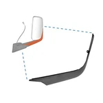 Sepey Black Door Mirror Arm Cover For 2018-ON Freightliner New Cascadia, Left. Price: $45.99.