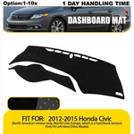 Sun-proof Dashboard Cover Mat For 2012-2015 Honda Civic Inside Protection Pad New. Price: $85.49.