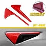 For Tesla Model 3 X Glossy Red Rh Side Fender Camera Vent Covers Trims Decor New. Price: $13.29.