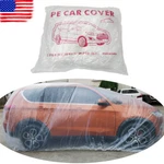 1-50PACK Universal Clear Plastic Disposable Car Suv Cover Temporary Rain Dust New. Price: $9.50.