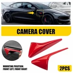 Pair Glossy Red Side Fender Camera Cover For Tesla Model 2015-2022 Trim Decor New. Price: $13.99.
