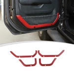 Red Carbon Front & Rear Door Storage Net Cover Trim For Jeep Wrangler Jt Jl 18+ New. Price: $80.99.