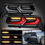 C8 Look Fits 2014-2019 Corvette C7 Sequential Signal Led Tail Lights Smoke New. Price: $338.38.
